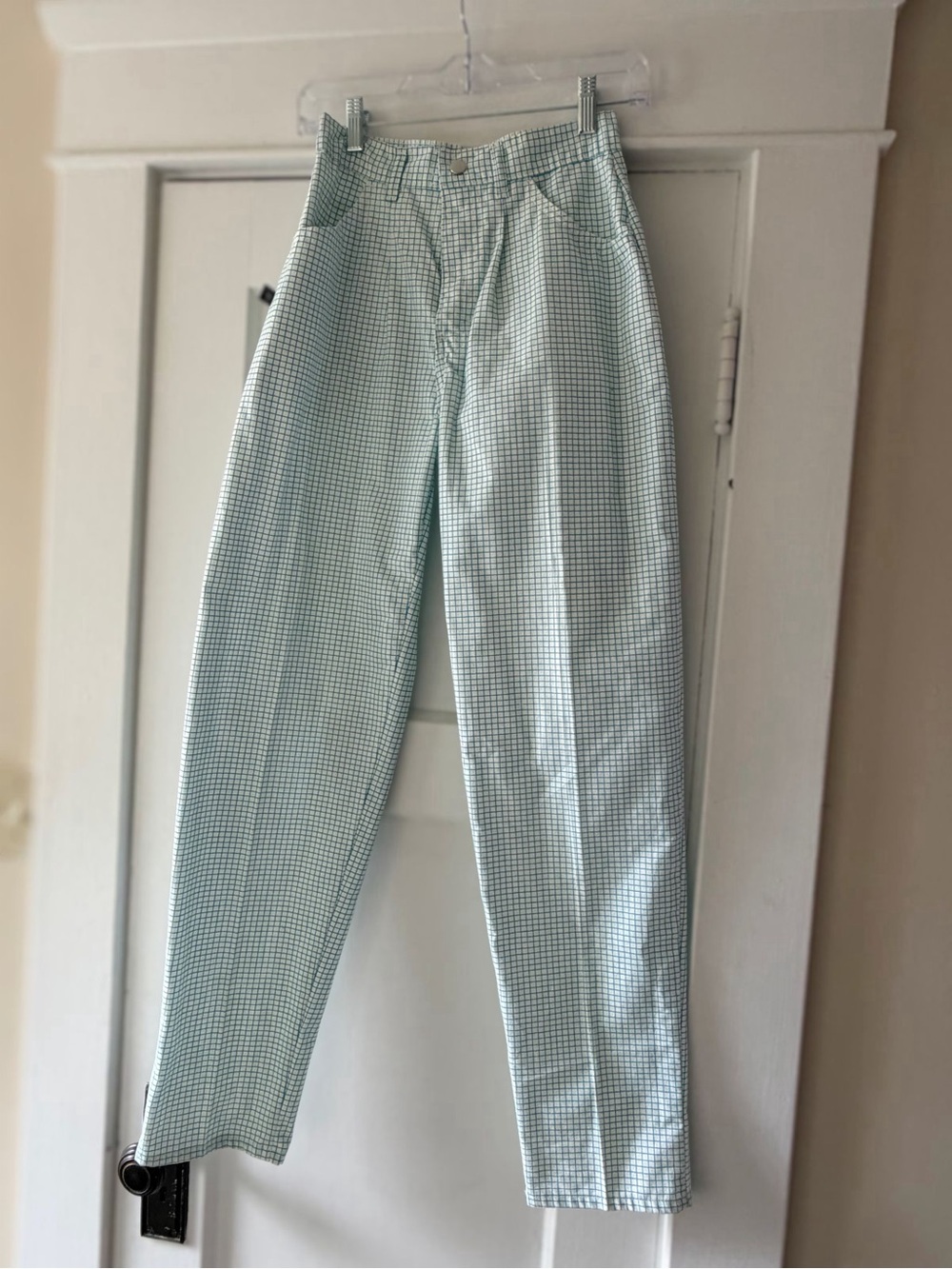 Retro! Palmetto’s Teal and White Chinos